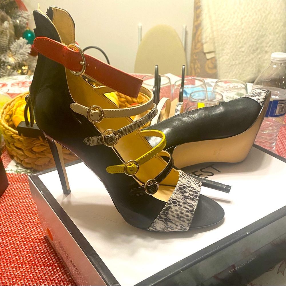 Sexy Nine West strap heels. Brand new